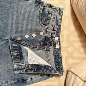 Dylan Light Blue Assymetrical Jeans from 12th Tribe